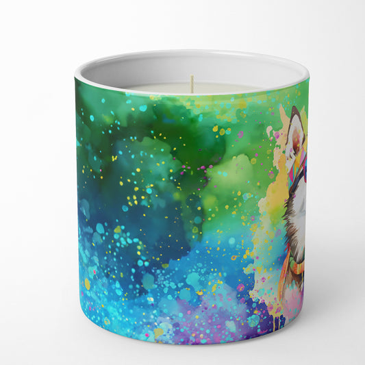 Buy this Siberian Husky Hippie Dawg Decorative Soy Candle