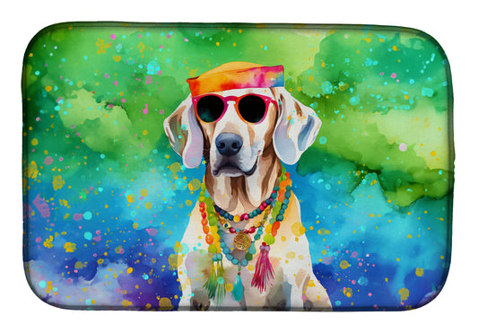 Buy this Weimaraner Hippie Dawg Dish Drying Mat