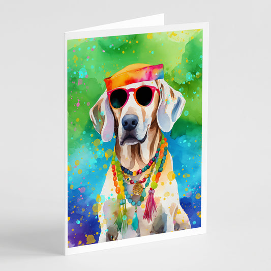 Buy this Weimaraner Hippie Dawg Greeting Cards Pack of 8