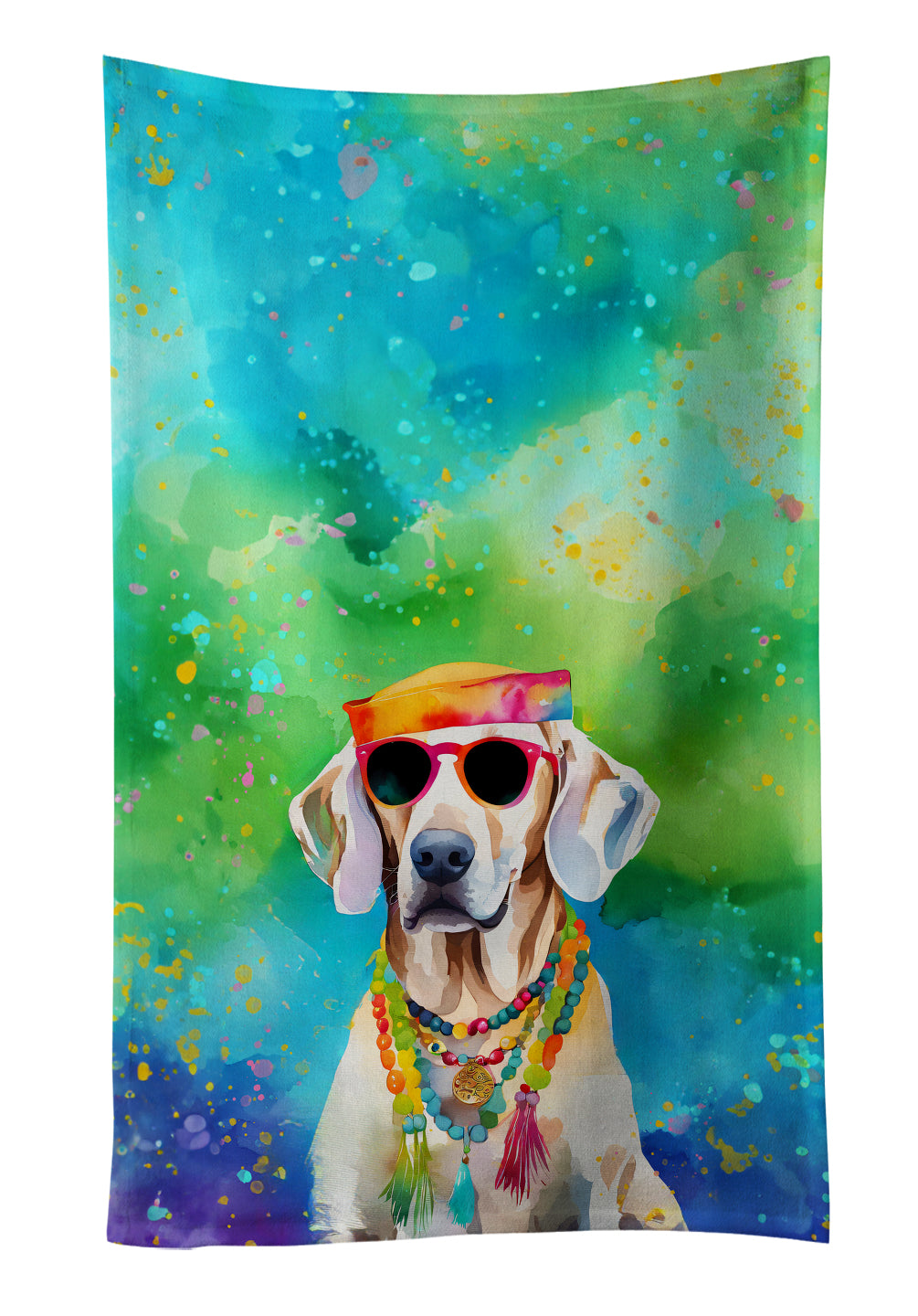 Buy this Weimaraner Hippie Dawg Kitchen Towel