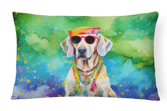 Buy this Weimaraner Hippie Dawg Throw Pillow