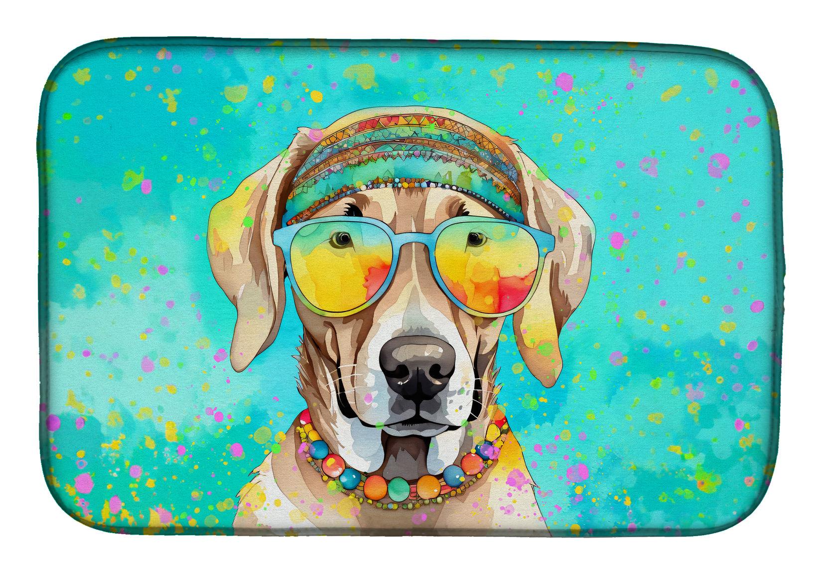 Buy this Weimaraner Hippie Dawg Dish Drying Mat