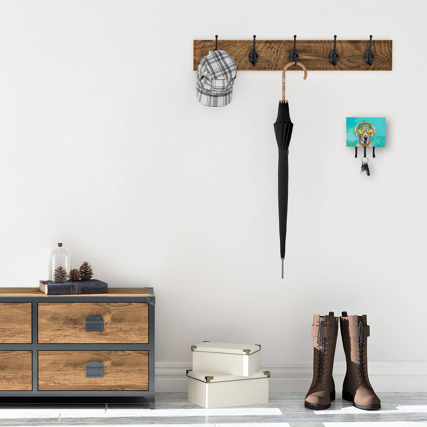 Weimaraner Hippie Dawg Leash or Key Holder