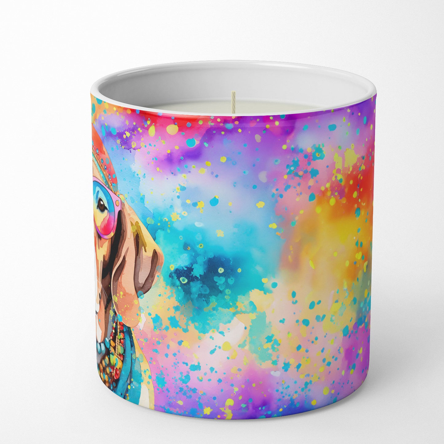 Weimaraner Hippie Dawg Decorative Soy Candle
