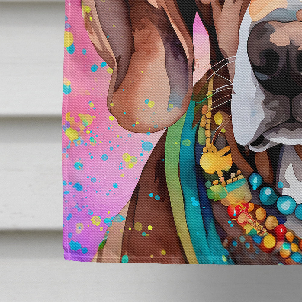 Weimaraner Hippie Dawg House Flag