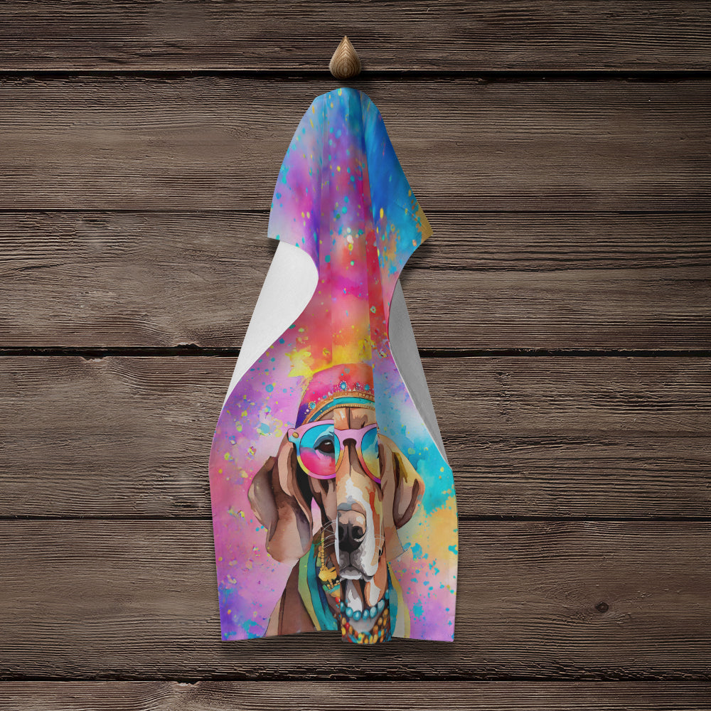 Weimaraner Hippie Dawg Kitchen Towel