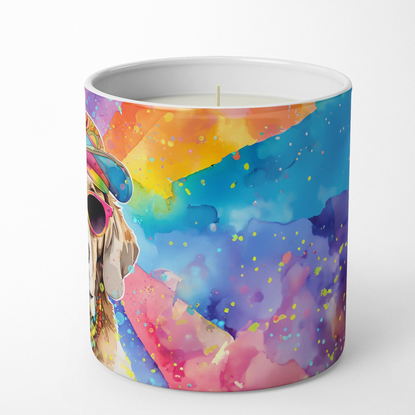 Weimaraner Hippie Dawg Decorative Soy Candle
