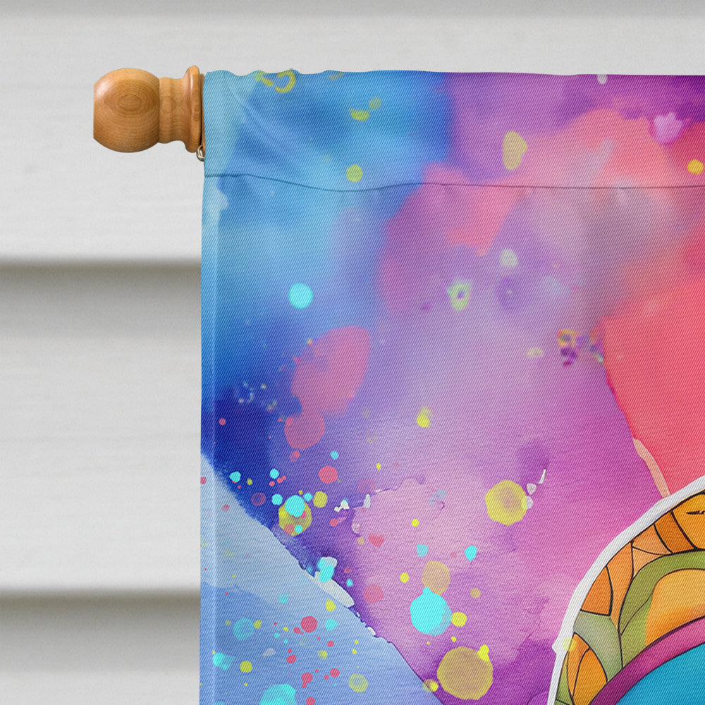 Weimaraner Hippie Dawg House Flag