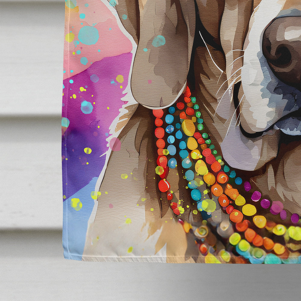 Weimaraner Hippie Dawg House Flag
