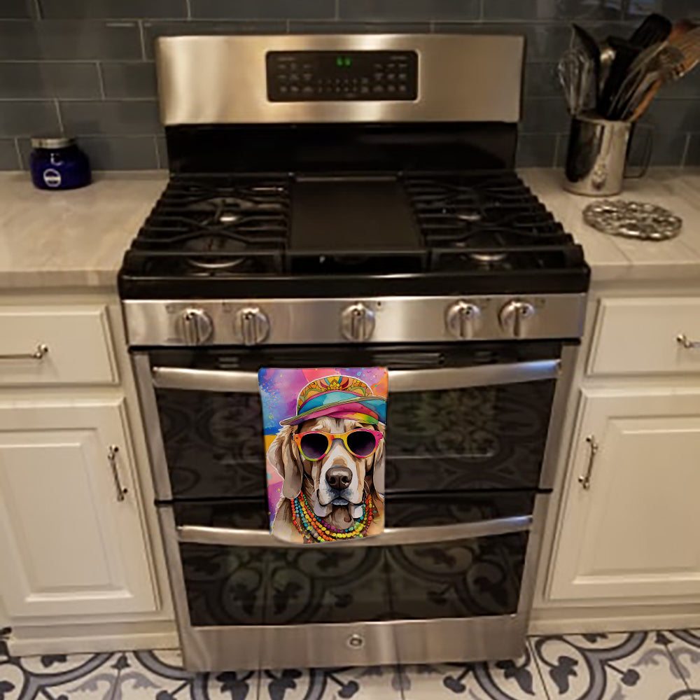 Weimaraner Hippie Dawg Kitchen Towel