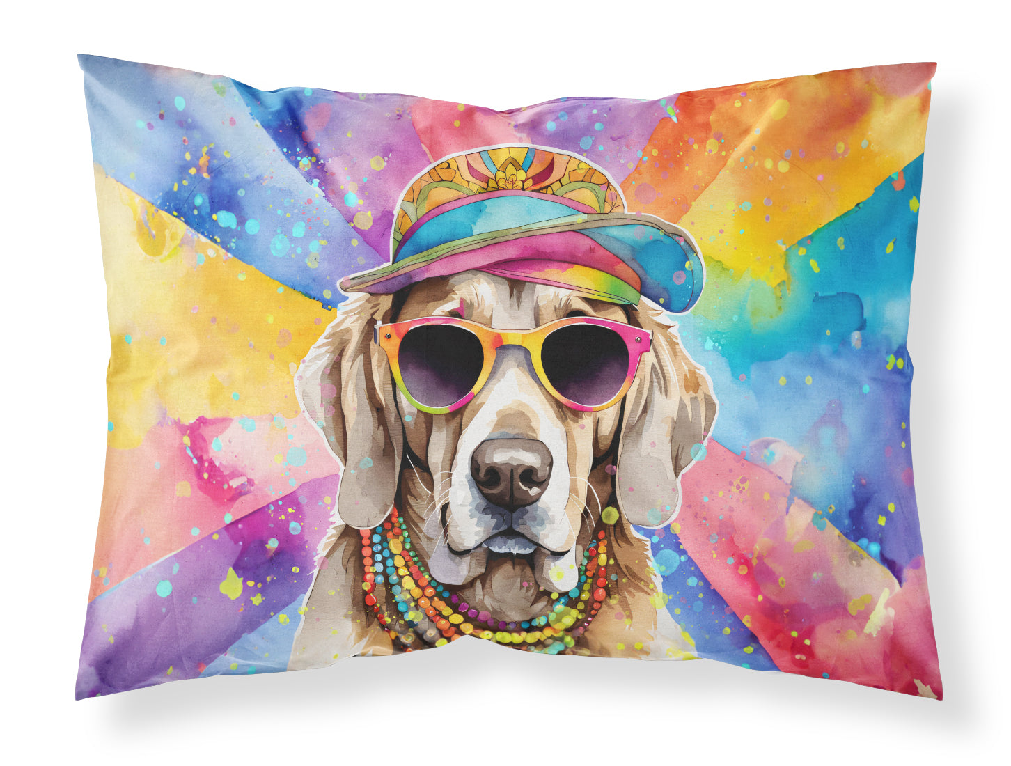 Buy this Weimaraner Hippie Dawg Standard Pillowcase