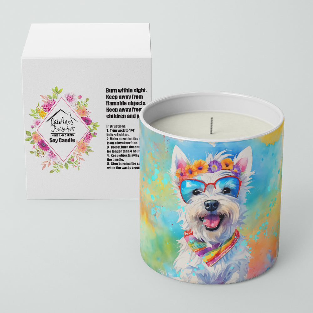 Westie Hippie Dawg Decorative Soy Candle