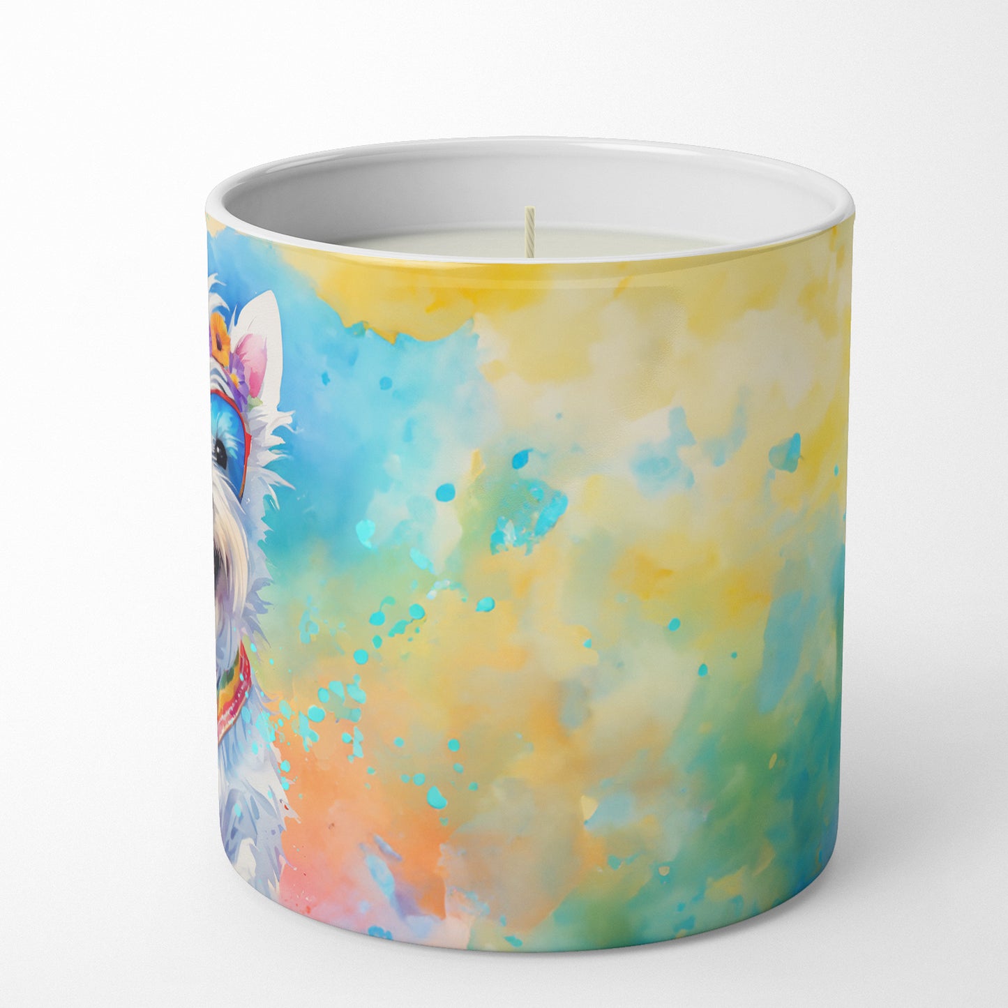 Westie Hippie Dawg Decorative Soy Candle