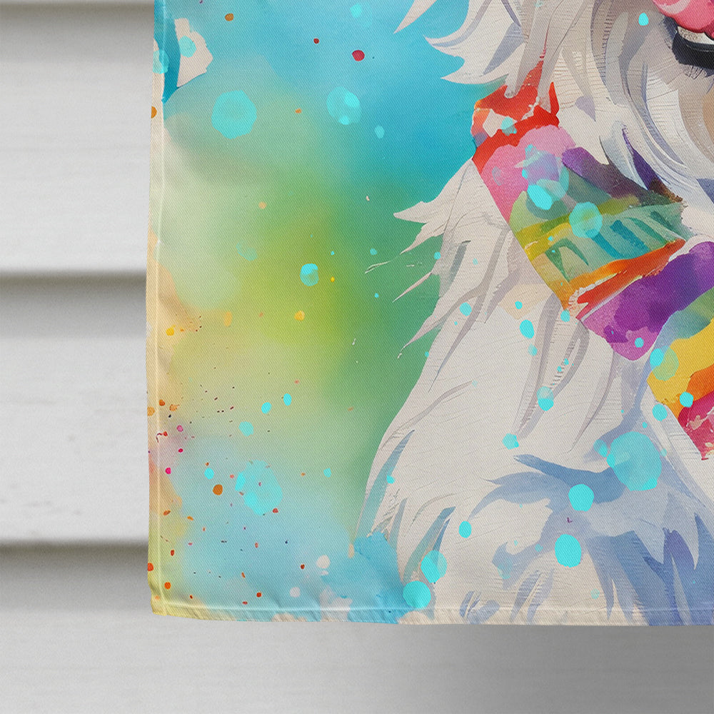 Westie Hippie Dawg House Flag