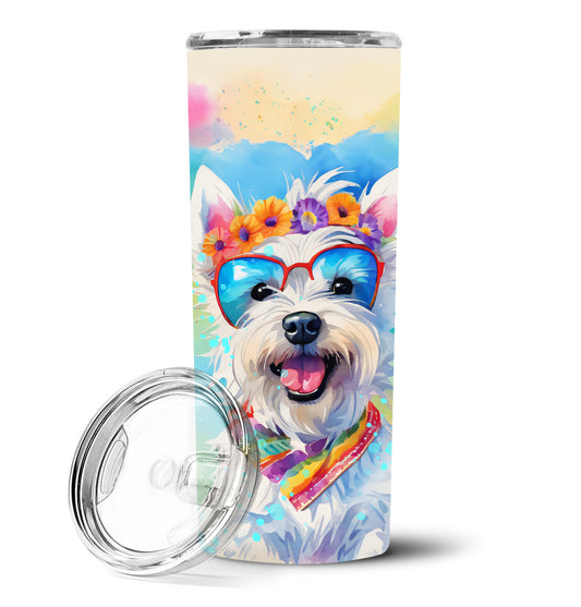 Buy this Westie Hippie Dawg Stainless Steel Skinny Tumbler