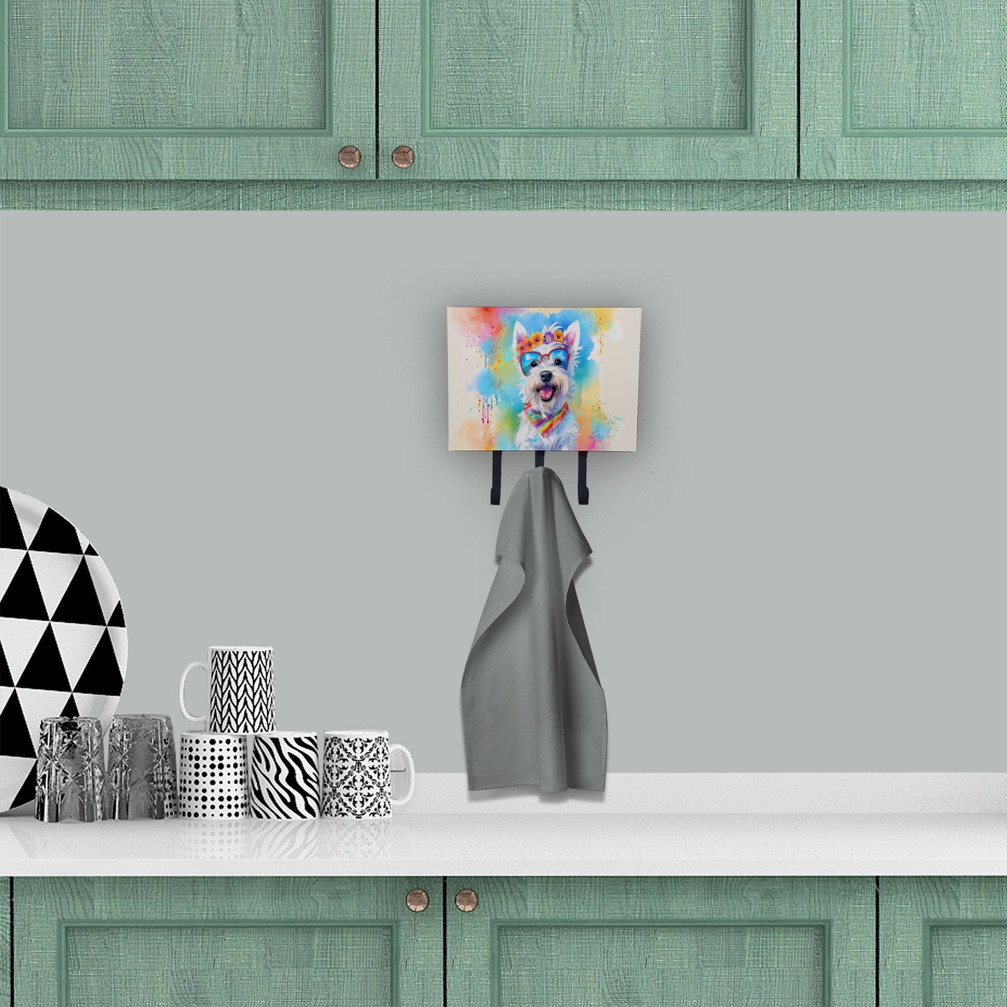 Westie Hippie Dawg Leash or Key Holder