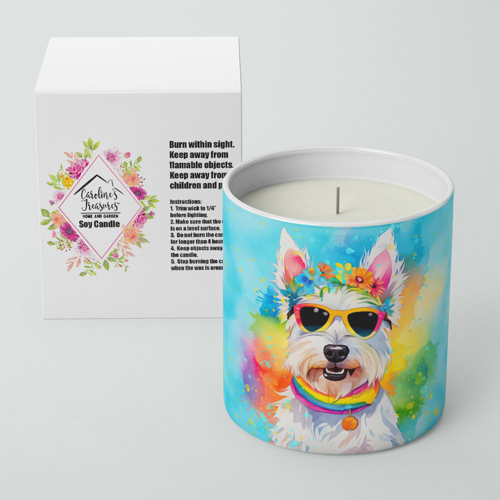Westie Hippie Dawg Decorative Soy Candle