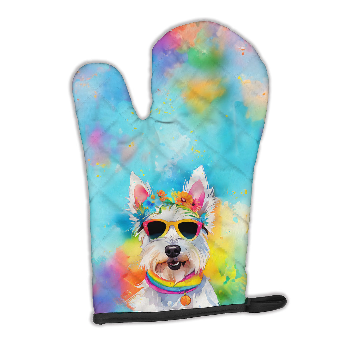 Buy this Westie Hippie Dawg Oven Mitt
