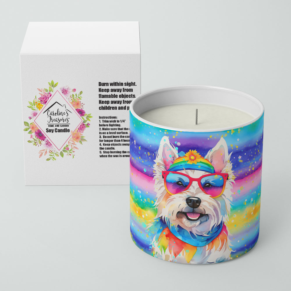 Westie Hippie Dawg Decorative Soy Candle