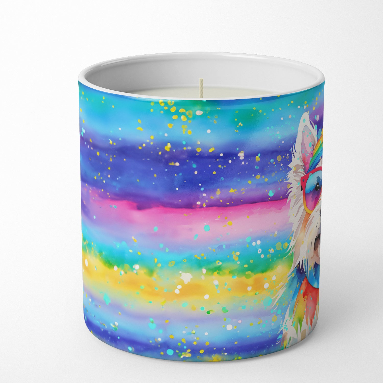 Buy this Westie Hippie Dawg Decorative Soy Candle