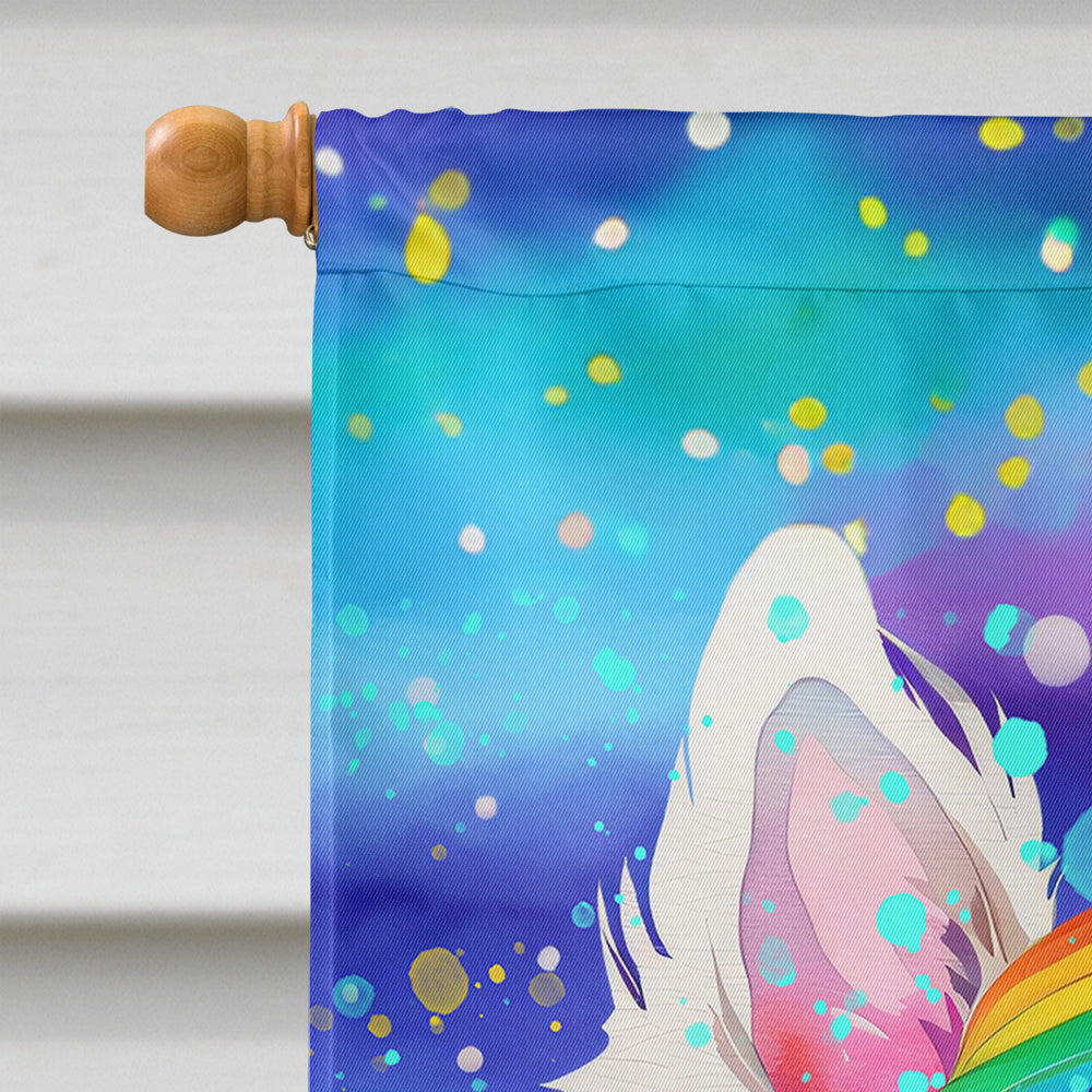 Westie Hippie Dawg House Flag