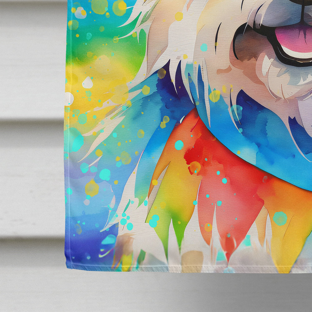 Westie Hippie Dawg House Flag