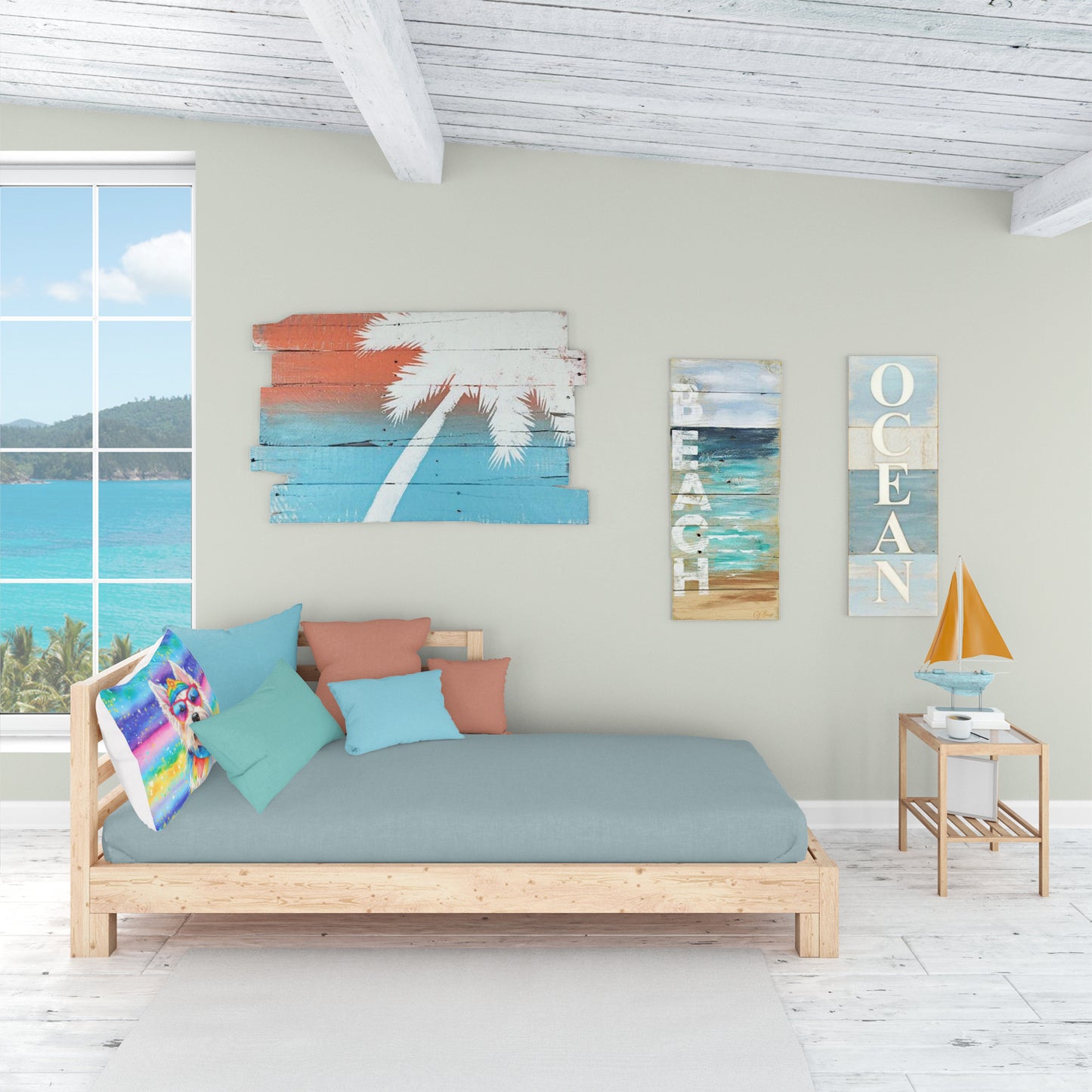 Westie Hippie Dawg Standard Pillowcase