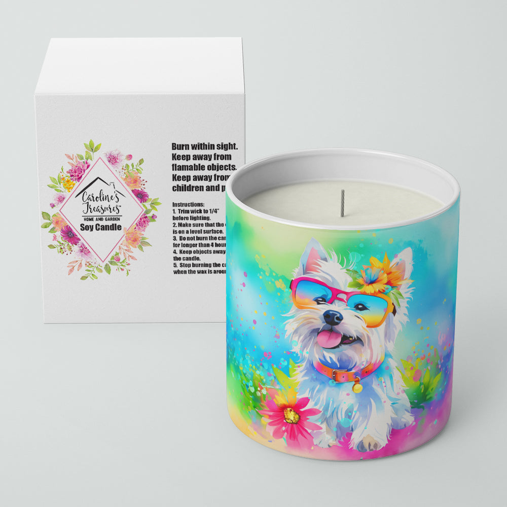 Westie Hippie Dawg Decorative Soy Candle