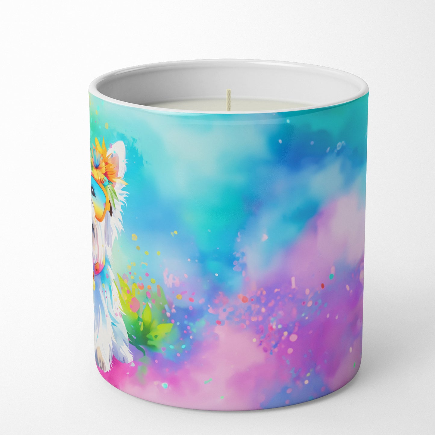 Westie Hippie Dawg Decorative Soy Candle