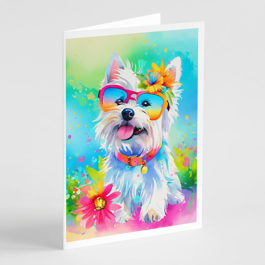 Buy this Westie Hippie Dawg Greeting Cards Pack of 8