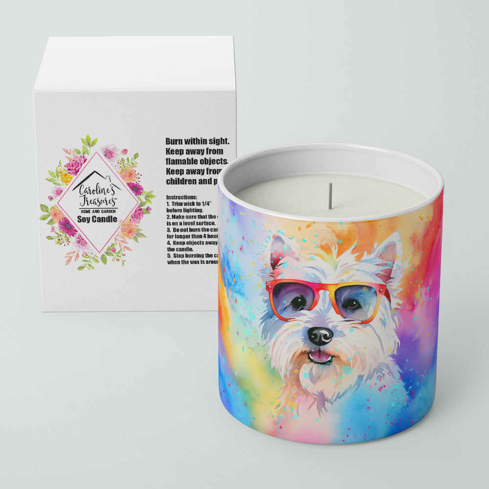 Westie Hippie Dawg Decorative Soy Candle
