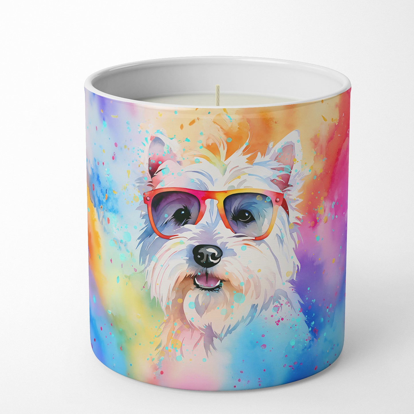 Westie Hippie Dawg Decorative Soy Candle