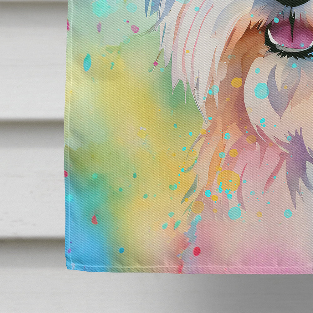 Westie Hippie Dawg House Flag
