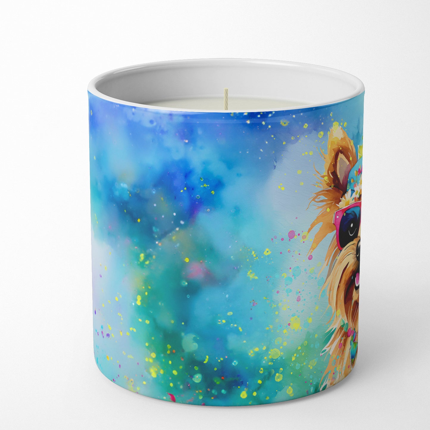 Buy this Yorkshire Terrier Hippie Dawg Decorative Soy Candle