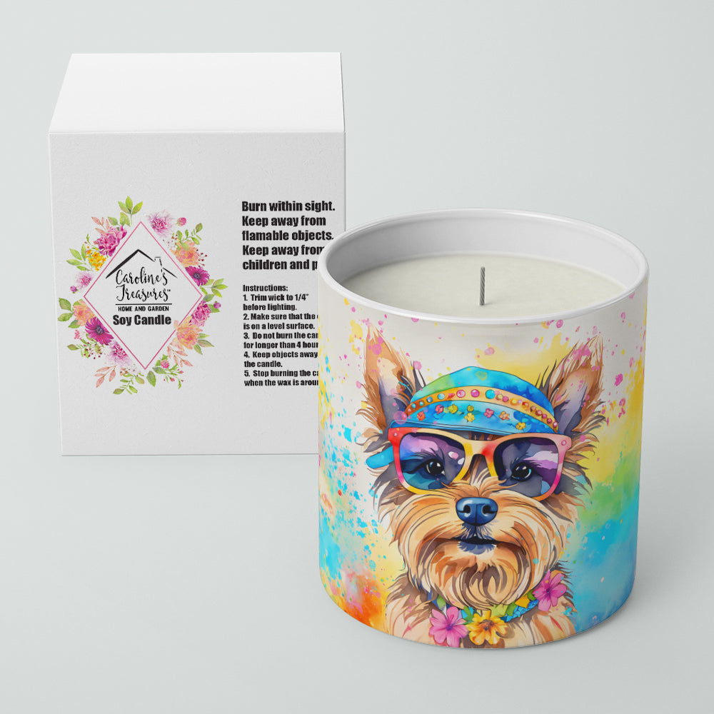 Yorkshire Terrier Hippie Dawg Decorative Soy Candle