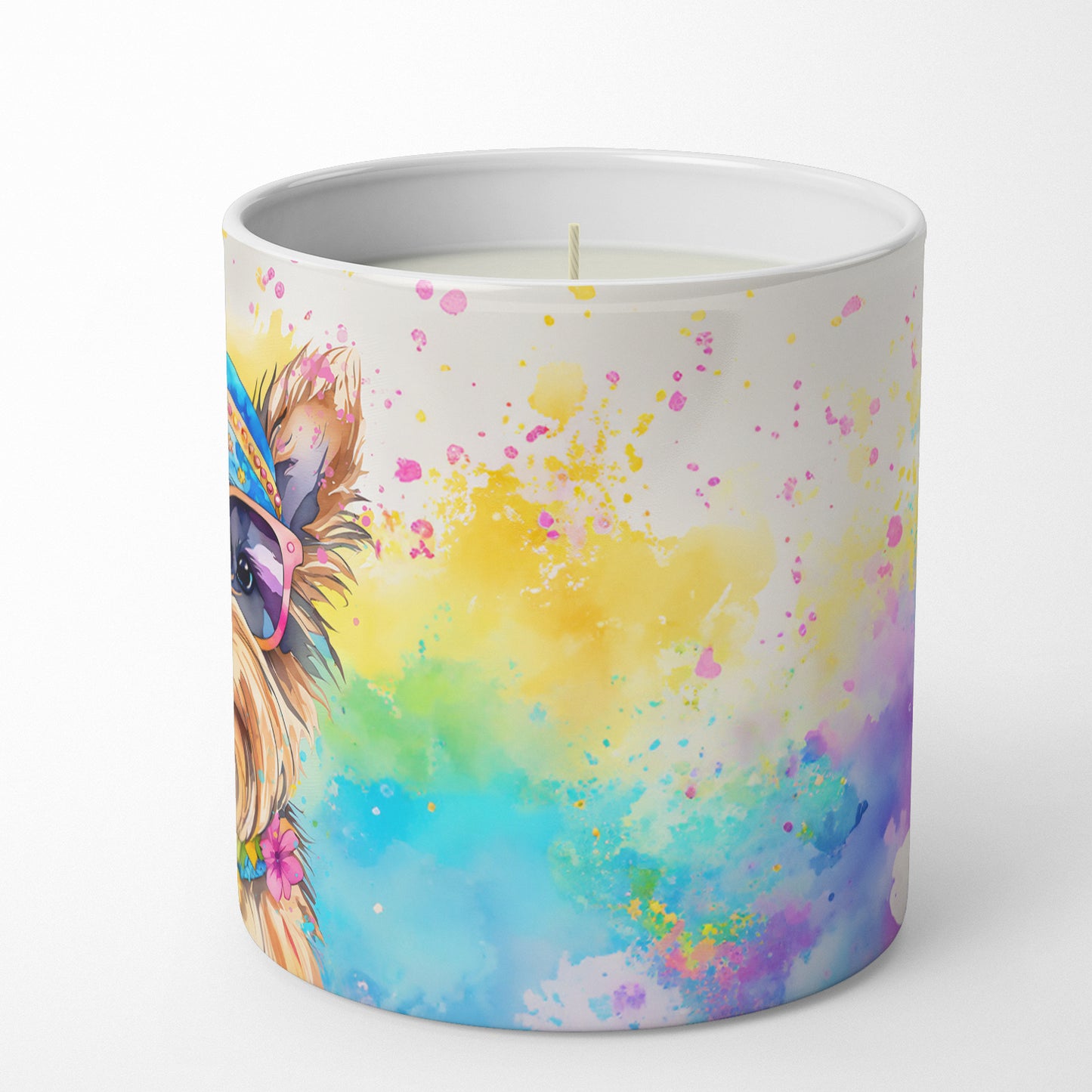 Yorkshire Terrier Hippie Dawg Decorative Soy Candle