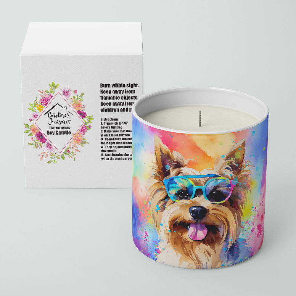 Yorkshire Terrier Hippie Dawg Decorative Soy Candle