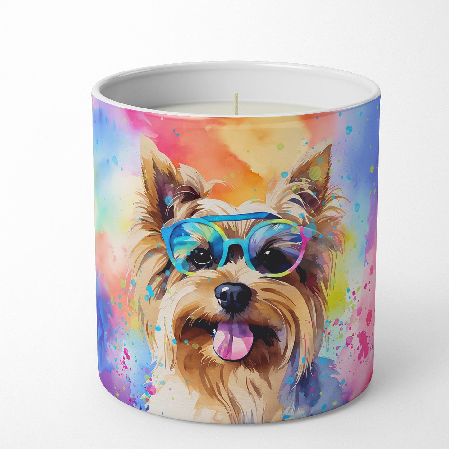 Yorkshire Terrier Hippie Dawg Decorative Soy Candle