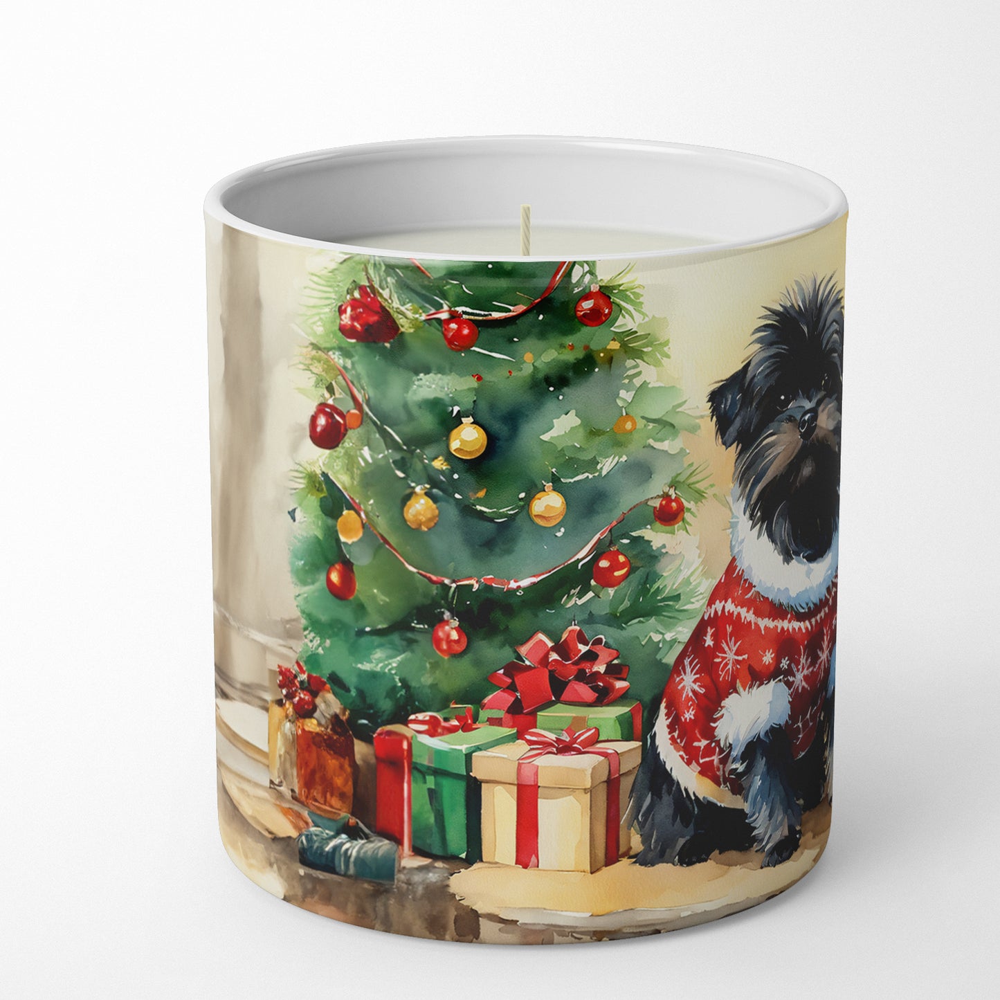Buy this Affenpinscher Cozy Christmas Decorative Soy Candle