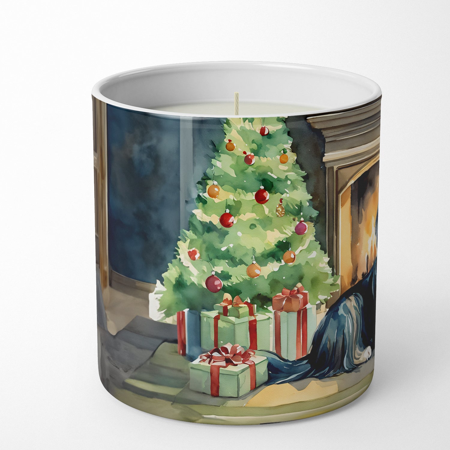 Buy this Afghan Hound Cozy Christmas Decorative Soy Candle