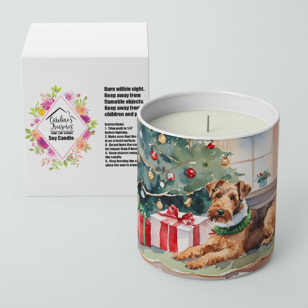 Airedale Terrier Cozy Christmas Decorative Soy Candle