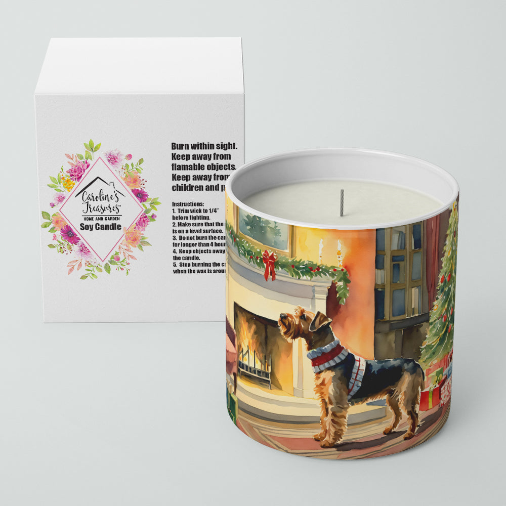 Airedale Terrier Cozy Christmas Decorative Soy Candle