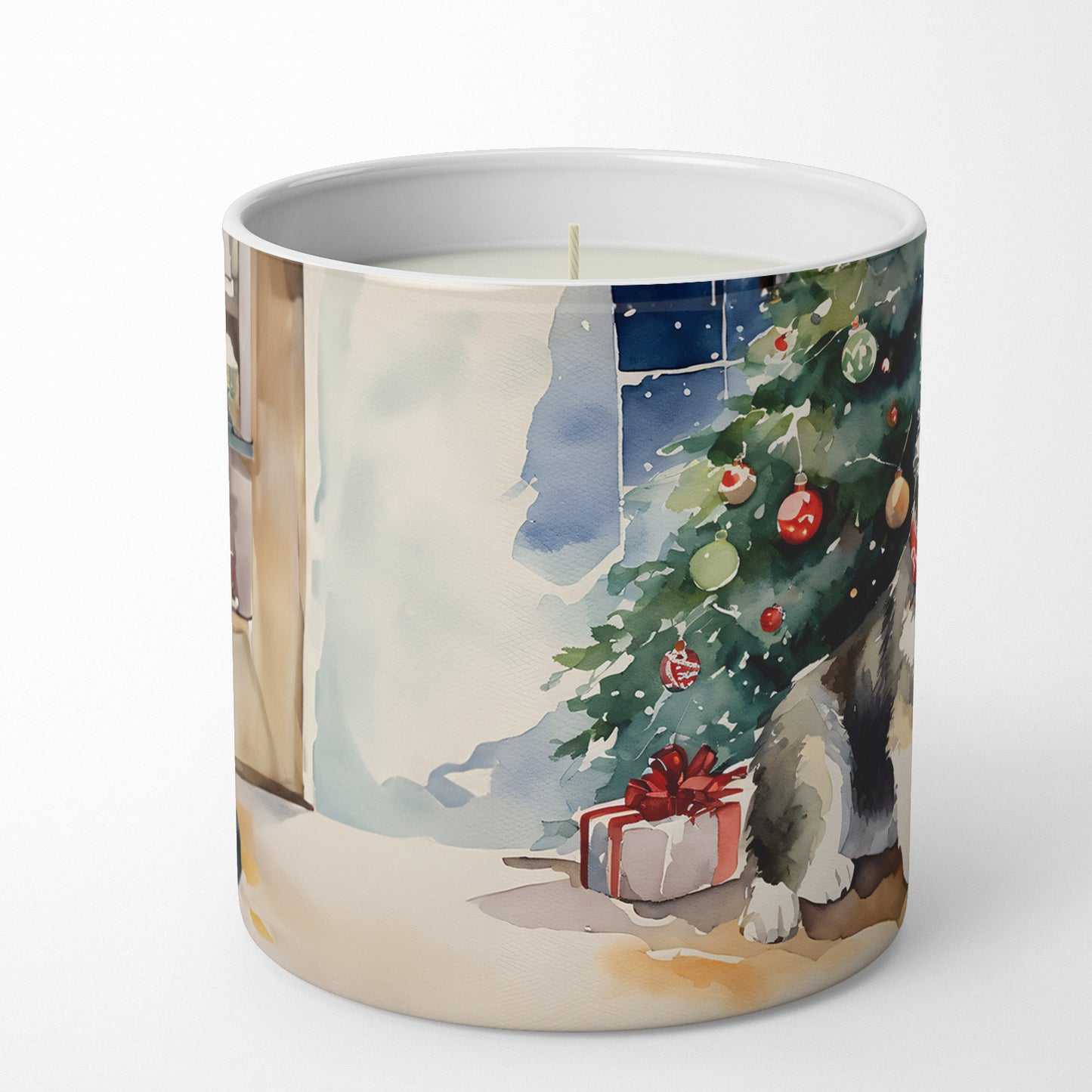 Buy this Alaskan Malamute Cozy Christmas Decorative Soy Candle