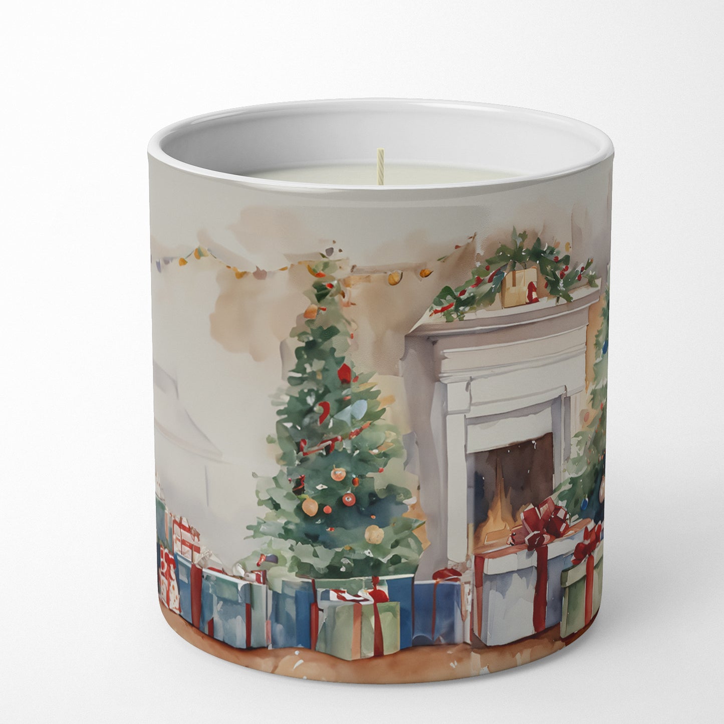 Buy this American English Coonhound Cozy Christmas Decorative Soy Candle