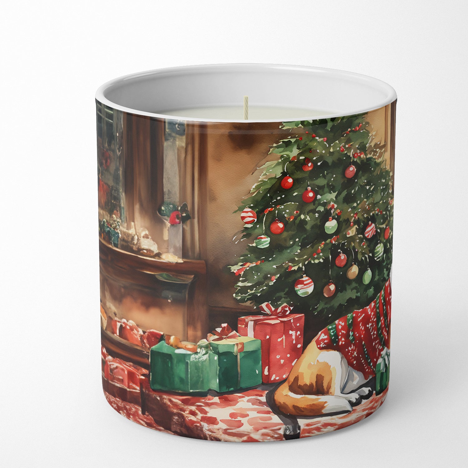 Buy this American Foxhound Cozy Christmas Decorative Soy Candle