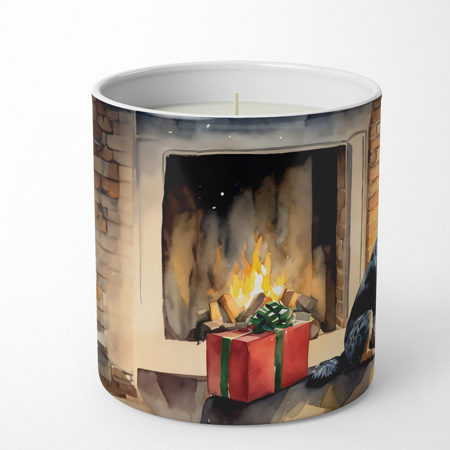 Buy this Australian Cattle Dog Cozy Christmas Decorative Soy Candle