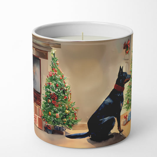 Buy this Australian Kelpie Cozy Christmas Decorative Soy Candle