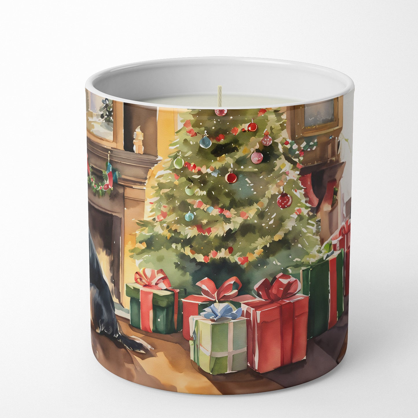 Australian Terrier Cozy Christmas Decorative Soy Candle