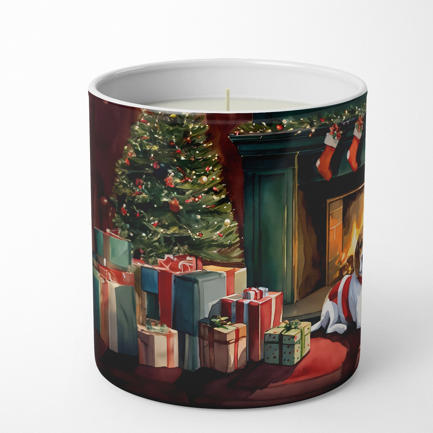 Buy this Beagle Cozy Christmas Decorative Soy Candle