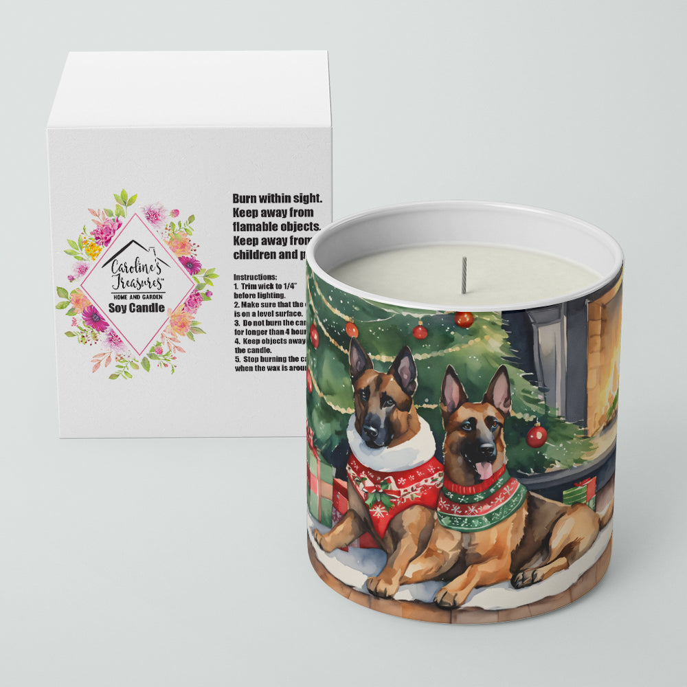 Belgian Malinois Cozy Christmas Decorative Soy Candle
